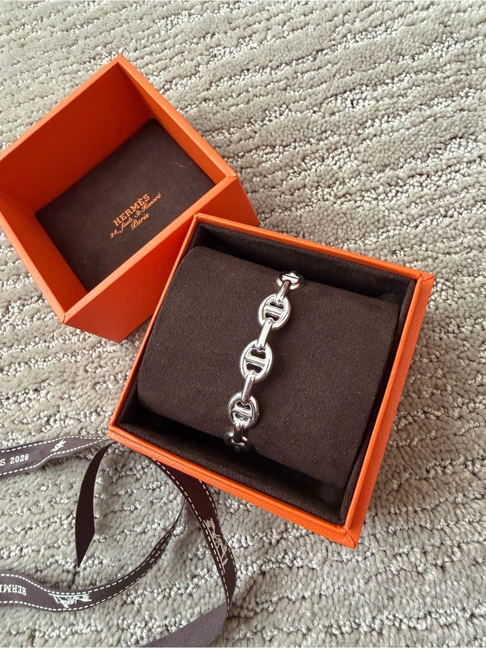 Hermes Chaine d'ancre Enchainee Bracelet